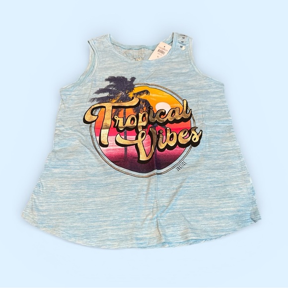 Justice Other - Justice Tropical Vibes Tank Top Girls (10) NEW
